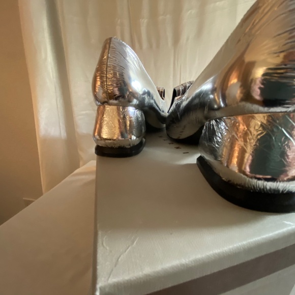 Marni Silver Loafer Heels - Picture 2 of 6